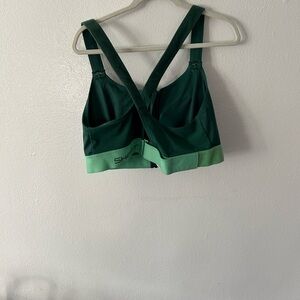 SHEFIT Dark and Light Green Sports Bra